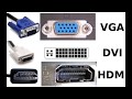 Кабели HDMI, DVI, VGA, DisplayPort